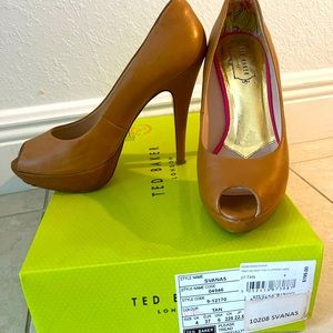 Ted Baker Peep Toe Platform Pumps